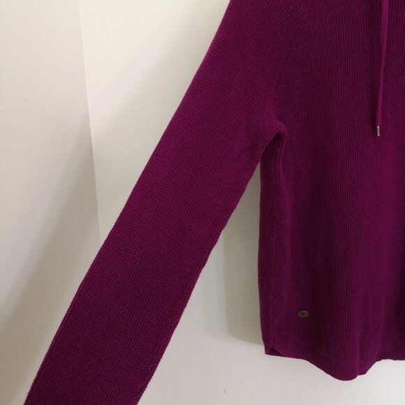 LRL 100% Cotton Pullover Hoodie Sweater Purple Rose Size L - Picture 3 of 6